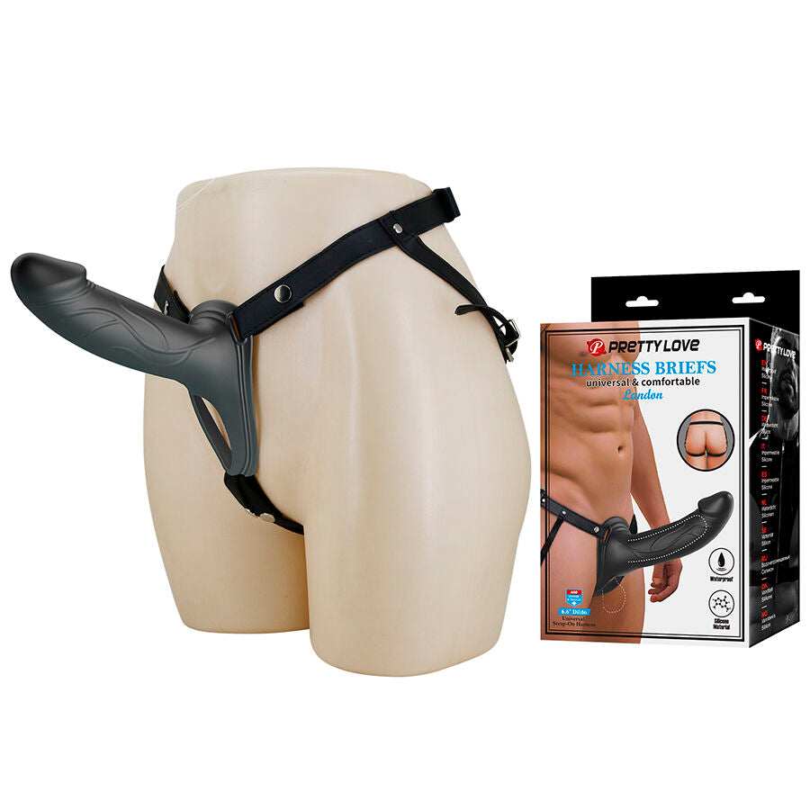 Strap-on Landon nero vibrante di Pretty Love, immagine 2