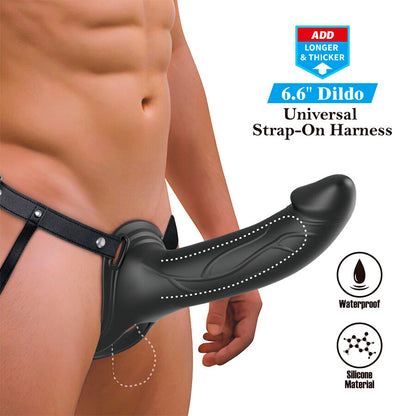 Strap-on Landon nero vibrante di Pretty Love