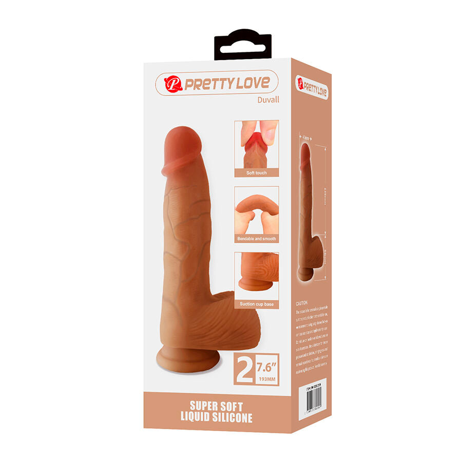 Dildo realistico con ventosa Duvall 19,3 cm -ø- 4,5 cm di Pretty Love, immagine 7