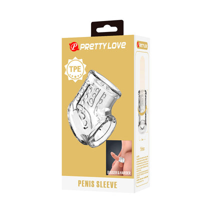 Guaina per pene corta e trasparente di Pretty Love, immagine 8