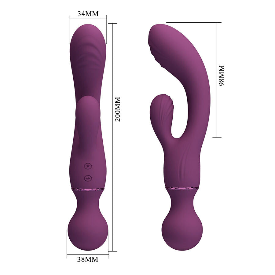 Vibratore punto g viola Tuttofare di Pretty Love, immagine 9