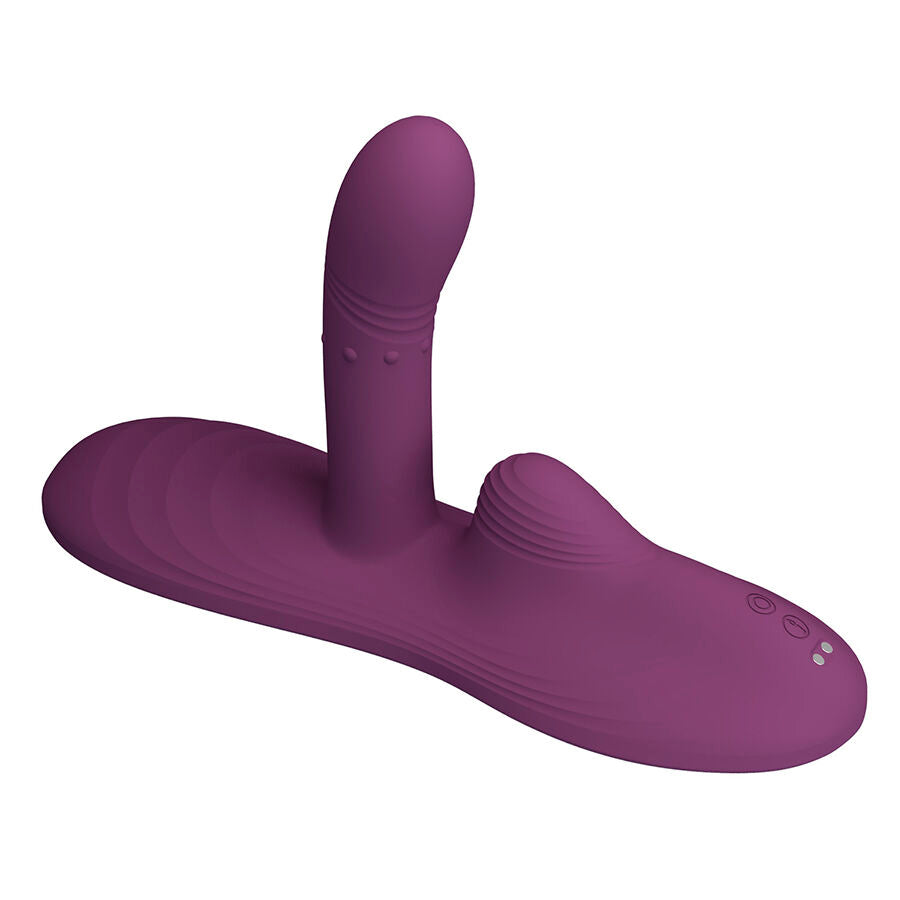 Vibratore con effetto Luka calore e telecomando di Pretty Love, immagine 4