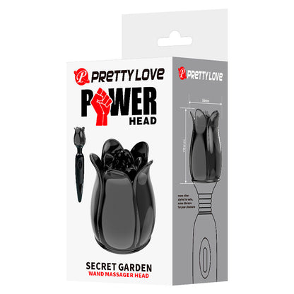 Sex toy secret Garden testa da massaggio nera di Pretty Love, immagine 9