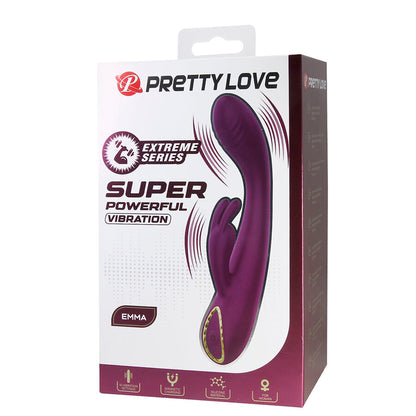 Vibratore Emma viola con stimolatore rabbit di Pretty Love, immagine 9