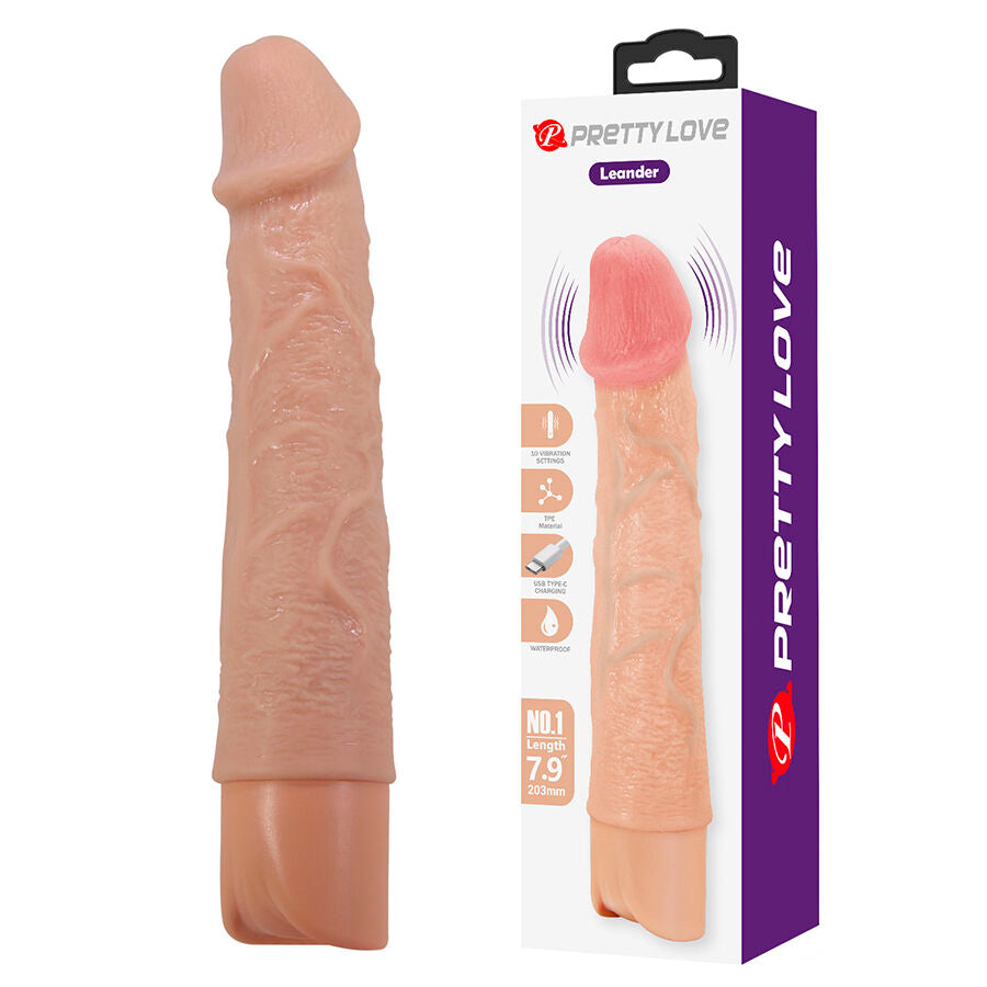 Vibratore realistico Leander flessibile di Pretty Love, immagine 2