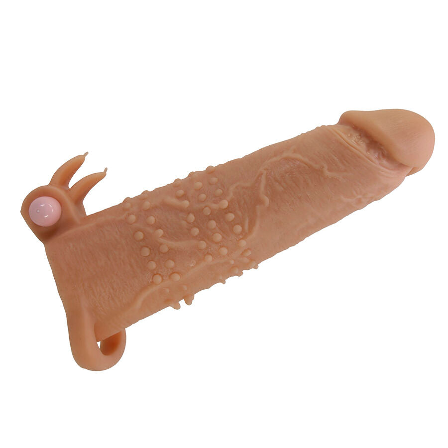 Guaina per pene con stimolatore Quillon clitorideo e vibrazione di Pretty Love, immagine 4