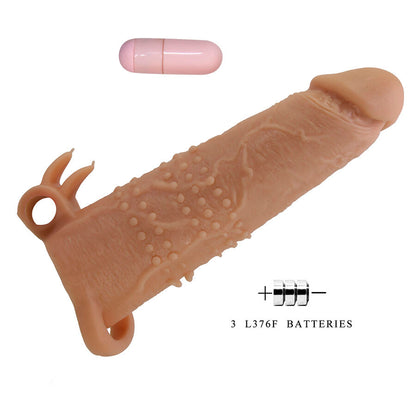 Guaina per pene con stimolatore Quillon clitorideo e vibrazione di Pretty Love, immagine 6