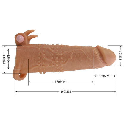 Guaina per pene con stimolatore Quillon clitorideo e vibrazione di Pretty Love, immagine 7