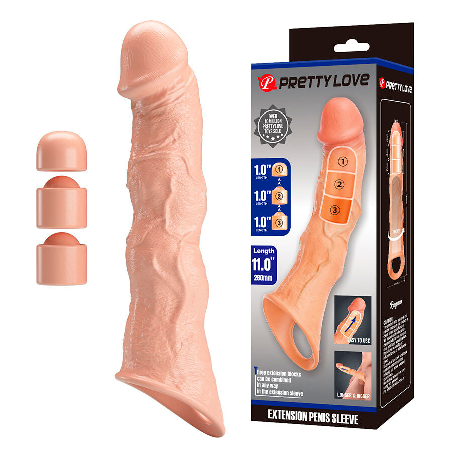 Pompa per pene Ragnar copertura con estensioni regolabili di Pretty Love, immagine 2
