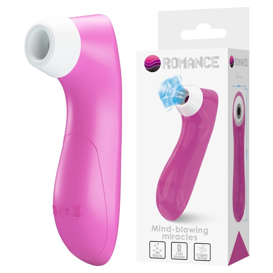 Dispositivo di aspirazione clitoridea con tecnologia a pulsazione rosa di Romance, immagine 2