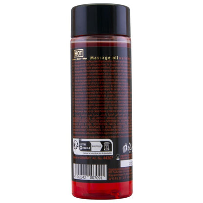 Olio da massaggio riscaldante 100 ml di Hot, immagine 2