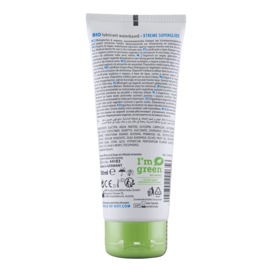 Lubrificante bio a base D'acqua xtreme 100 ml di Hot, immagine 2