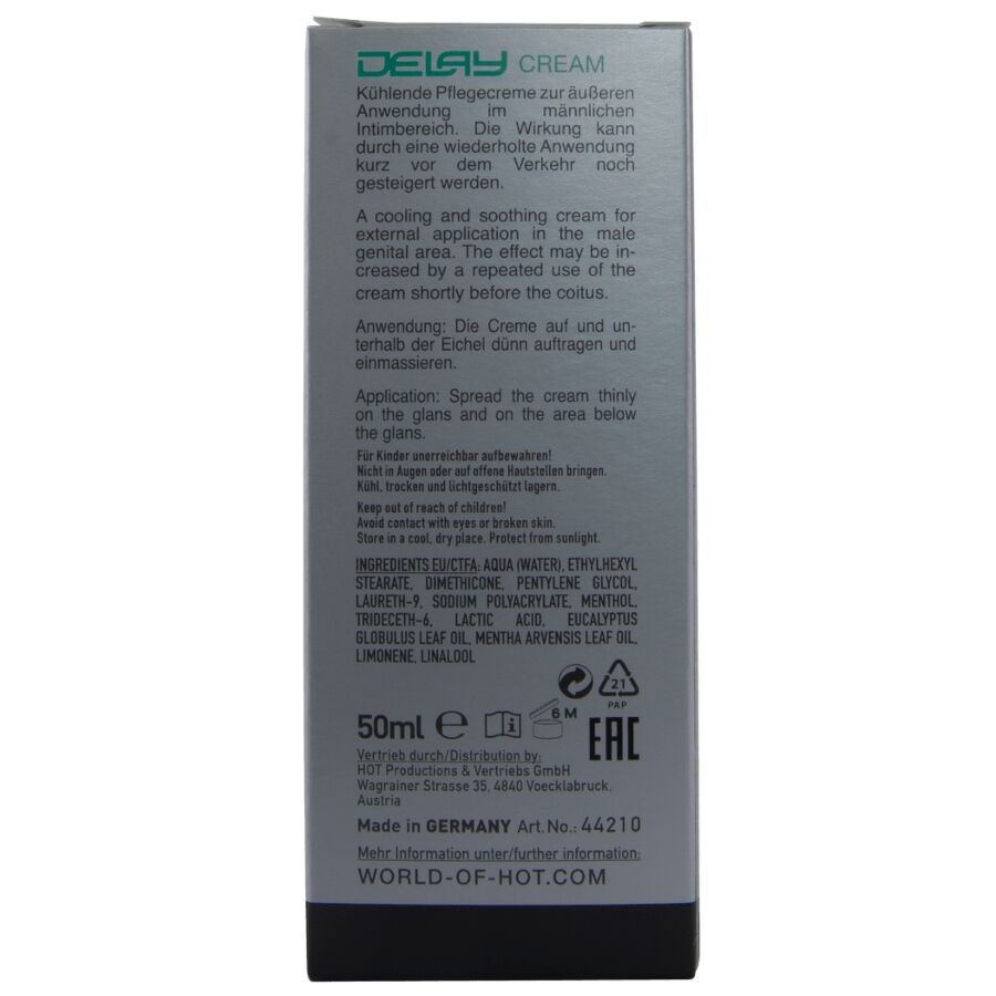 Crema ritardante 50 ml di Hot, immagine 6