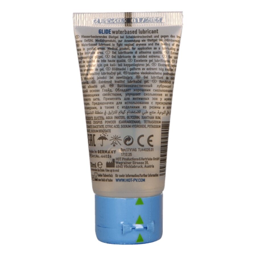Glide liquid pleasure lubrificante a base D'acqua 30 ml di Hot, immagine 2