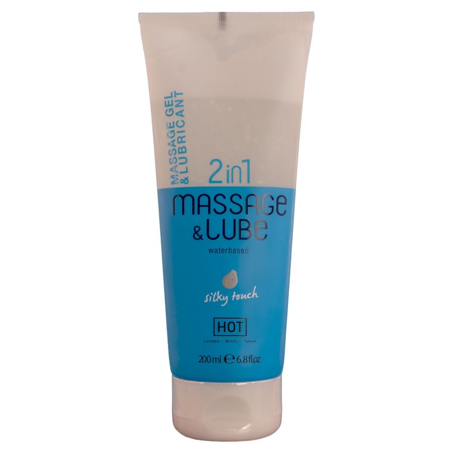 Gel Massage & glide 2in1 tocco setoso 200 ml di Hot