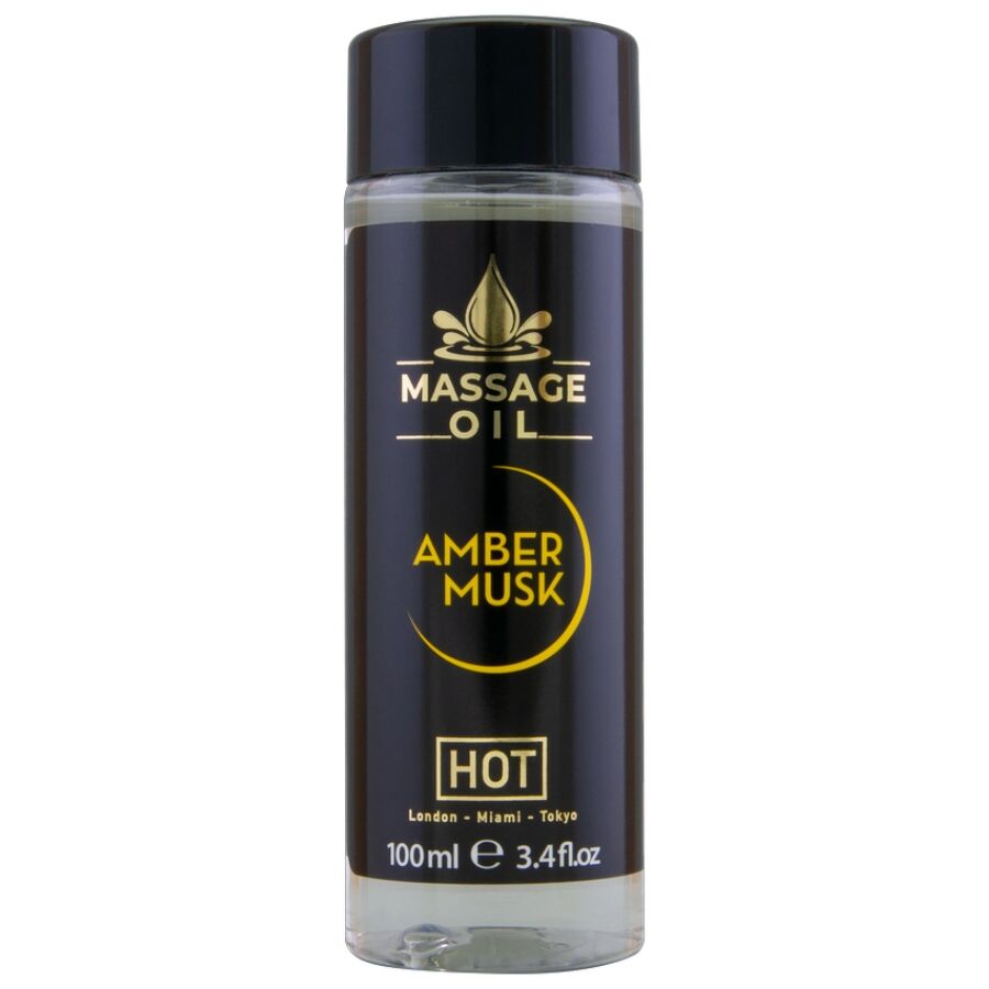 Olio da massaggio ambra e muschio 100 ml di Hot
