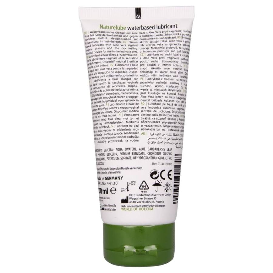 Lubrificante a base d'acqua nature a base D'acqua di aloe vera 100 ml di Hot, immagine 2