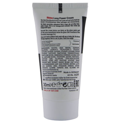 Crema intima Rhino long power cream 30 ml di Hot, immagine 3