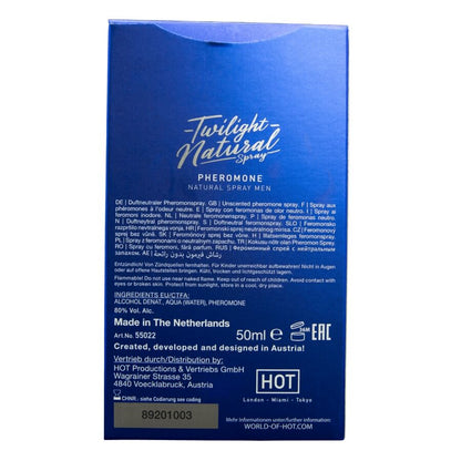 Spray Twilight pheromone naturale uomo 50 ml di Hot, immagine 4
