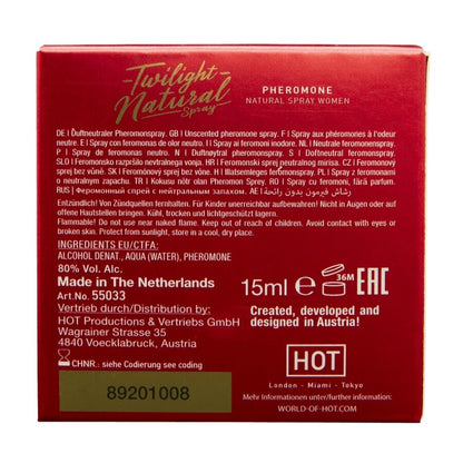 Profumo ai feromoni Twilight pheromone naturale donna 15 ml di Hot, immagine 2