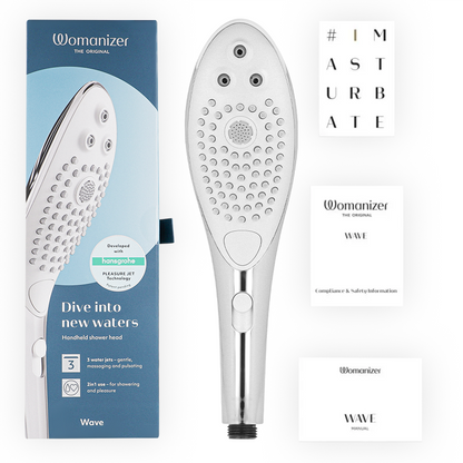 Cosmetica sensuale Soffione stimolante clitorideo wave cromato di Womanizer, immagine 6