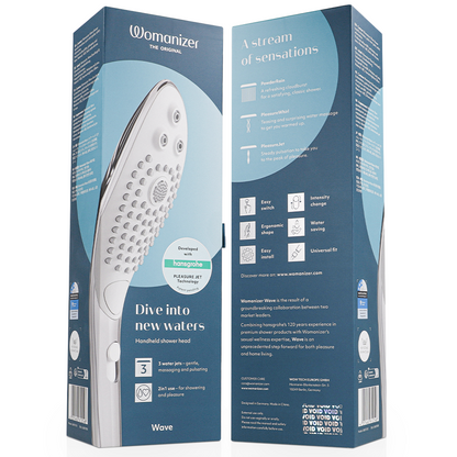 Cosmetica sensuale Soffione stimolante clitorideo wave cromato di Womanizer, immagine 7