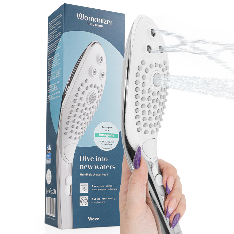 Cosmetica sensuale Soffione stimolante clitorideo wave cromato di Womanizer