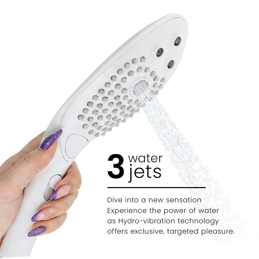 Cosmetica sensuale Soffione stimolante clitorideo wave bianco di Womanizer, immagine 5