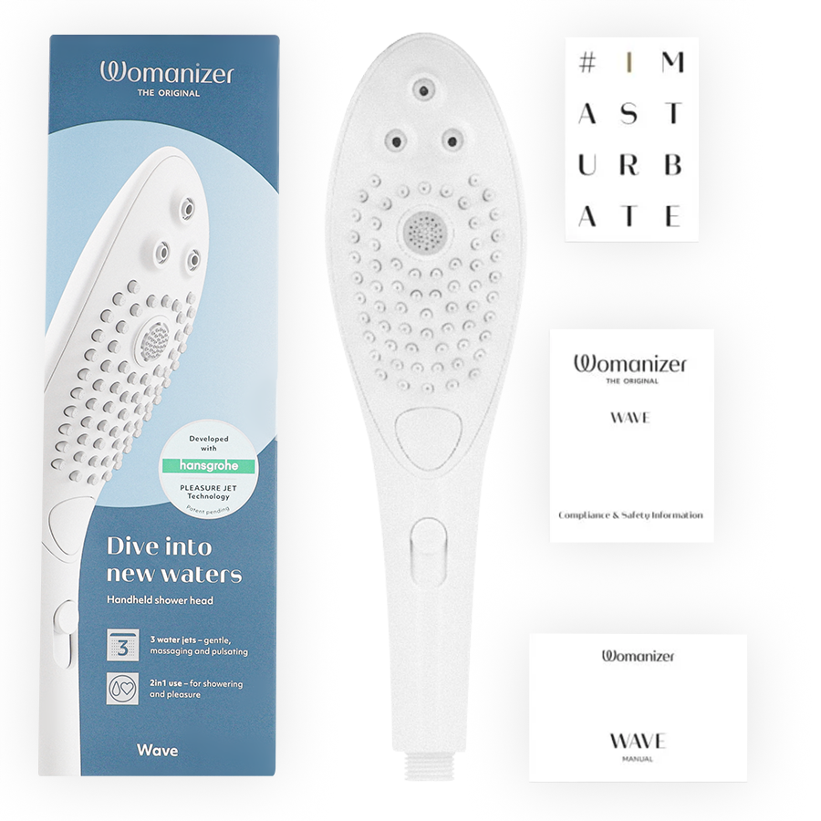 Cosmetica sensuale Soffione stimolante clitorideo wave bianco di Womanizer, immagine 6