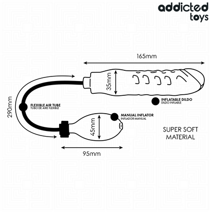 Dildo gonfiabile modello 3 di Addicted Toys, immagine 6
