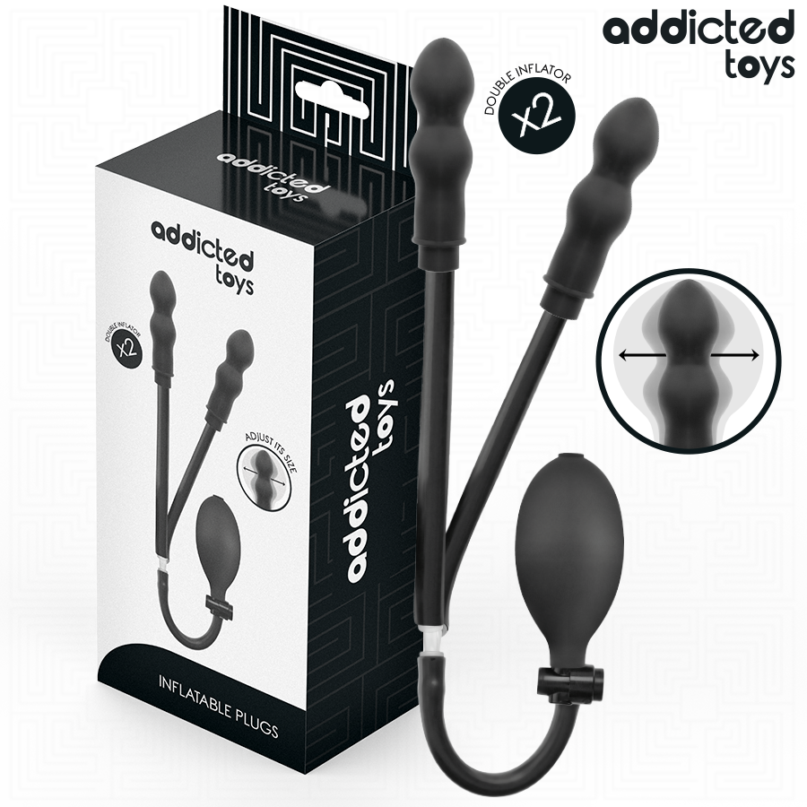 Plug anale doppio anale gonfiabile modello 1 di Addicted Toys