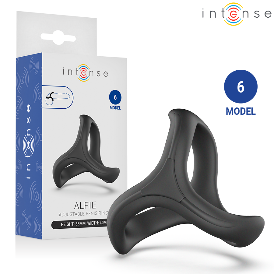 Anello per pene Alfie triplo regolabile modello 6 di Intense