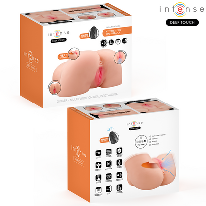 Masturbatore vaginale Ginger con effetti di aspirazione, calore, vibrazione e vocale con telecomando 5,3 kg, immagine 3