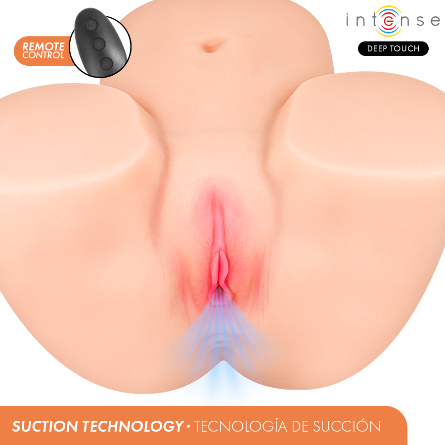 Masturbatore vaginale Ginger con effetti di aspirazione, calore, vibrazione e vocale con telecomando 5,3 kg, immagine 2