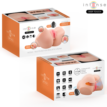 Masturbatore vaginale con effetti di aspirazione, Nicole calore, vibrazione e vocale con telecomando 5,3 kg, immagine 3
