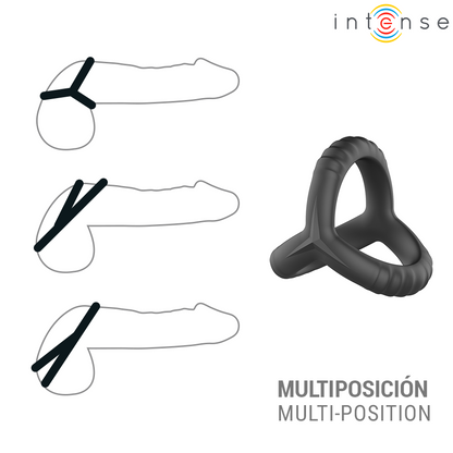 Anello per pene John triplo regolabile modello 4 di Intense, immagine 3