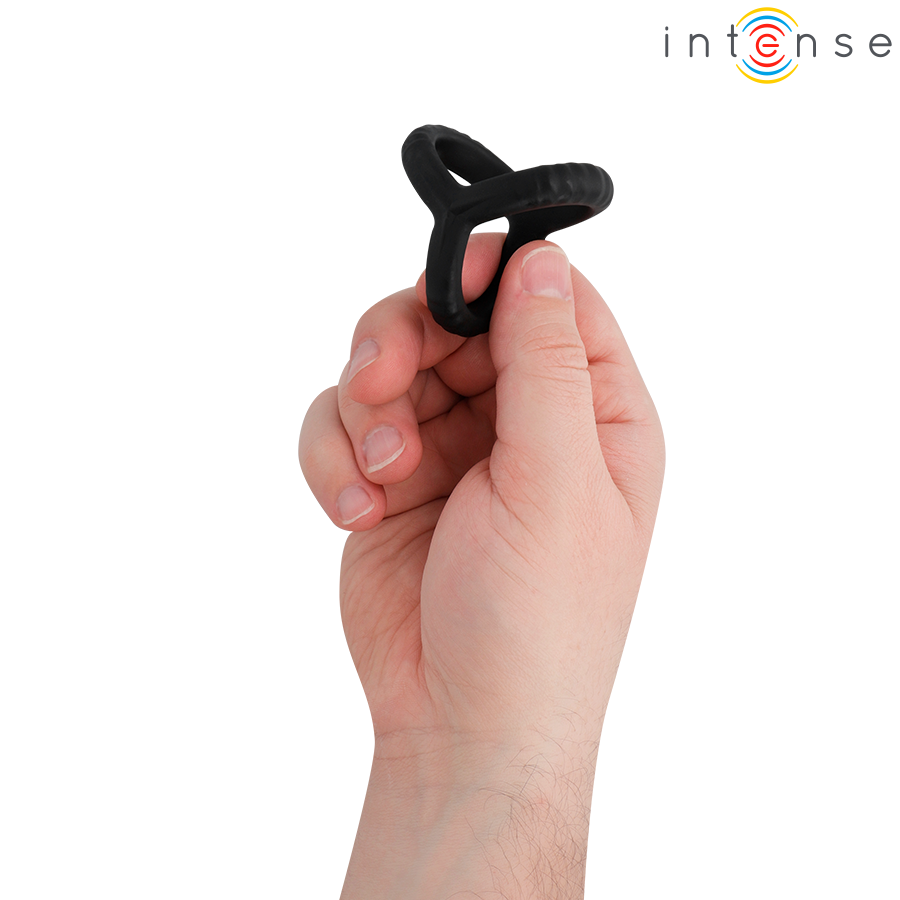Anello per pene John triplo regolabile modello 4 di Intense, immagine 2