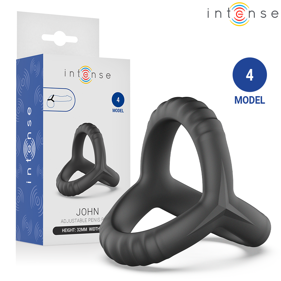 Anello per pene John triplo regolabile modello 4 di Intense