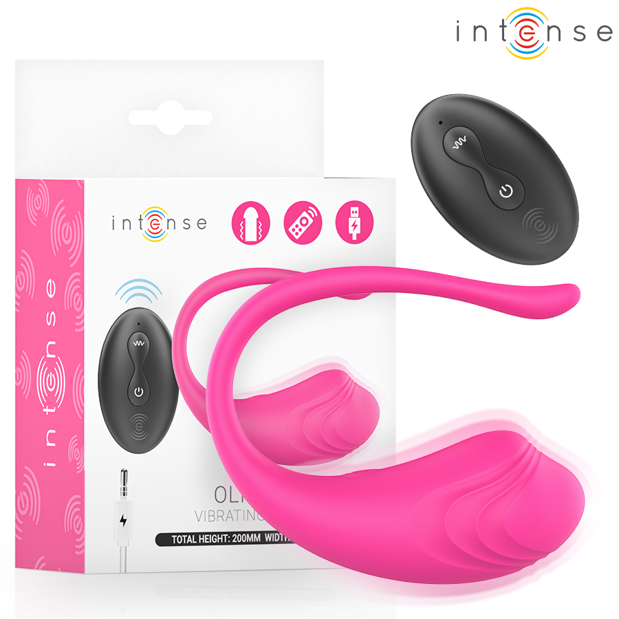 Uovo vibrante con telecomando Olivia pink di Intense