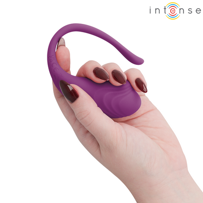Uovo vibrante con telecomando Olivia purple di Intense, immagine 5