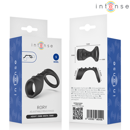 Anello per pene Rory regolabile modello 5 di Intense, immagine 7