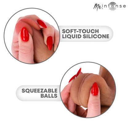 Dildo in silicone con testicoli Bruce XL 25,5 cm -ø- 5,5 cm di Mr Intense, immagine 8