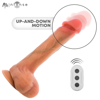 Dildo vibrante in silicone Bradley con effetto calore e telecomando 21 cm -ø- 4,2 cm di Mr Intense, immagine 4
