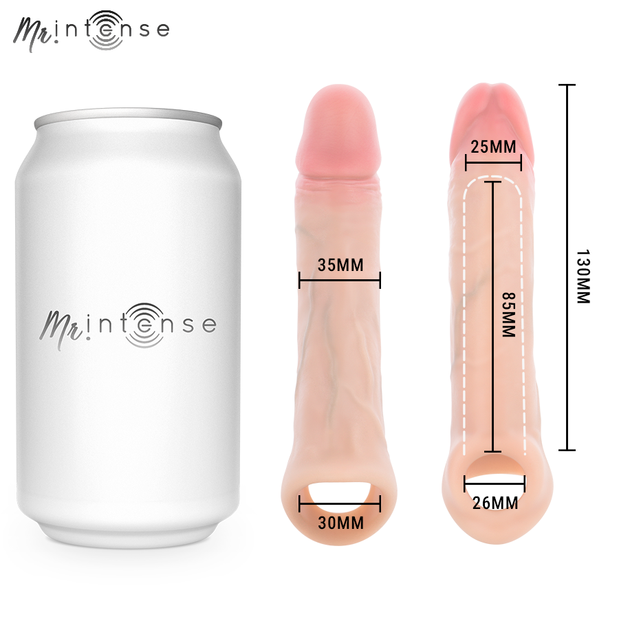Dildo Simon S copri in silicone 13 cm -ø- 4 cm di Mr Intense, immagine 4
