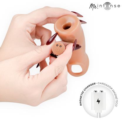 Vibratore in silicone per pene con telecomando Arnold L 16 cm -ø- 4,5 cm di Mr Intense, immagine 4
