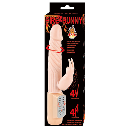 Vibratore rabbit rotatore di fuoco con sistema di fuoco di Baile