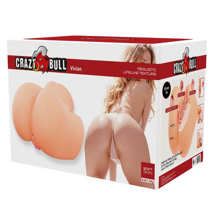Masturbatore maschile Vivian realistica femminile vagina posteriore e anale 7 kg di Crazy Bull, immagine 6