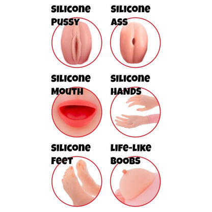 Masturbatore maschile Lusty Lola bambola gonfiabile 145 cm di Hidden Desire, immagine 3