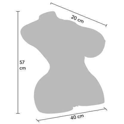 Masturbatore femminile mega con torso da 22 kg di Desiderio Nascosto, immagine 7