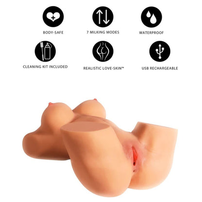 Masturbatore femminile mega con torso da 22 kg di Desiderio Nascosto, immagine 8